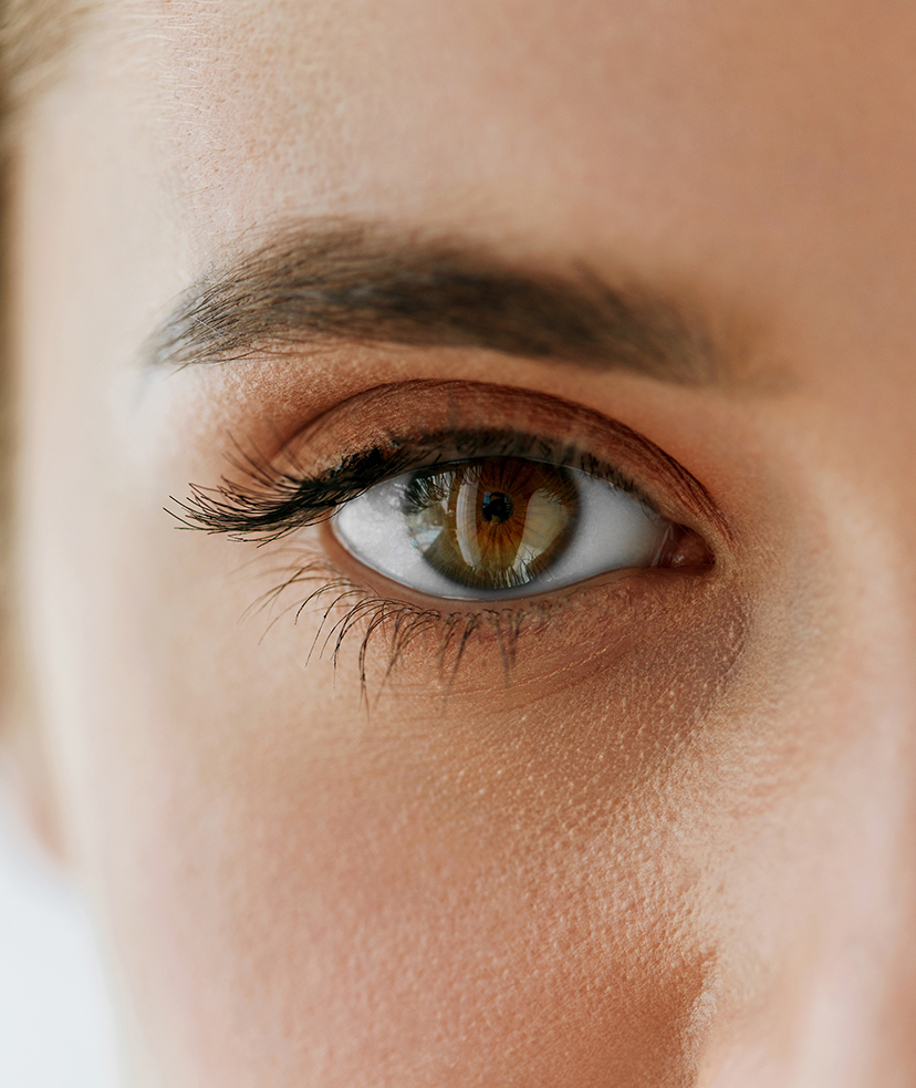 Photo of a woman's brown eye