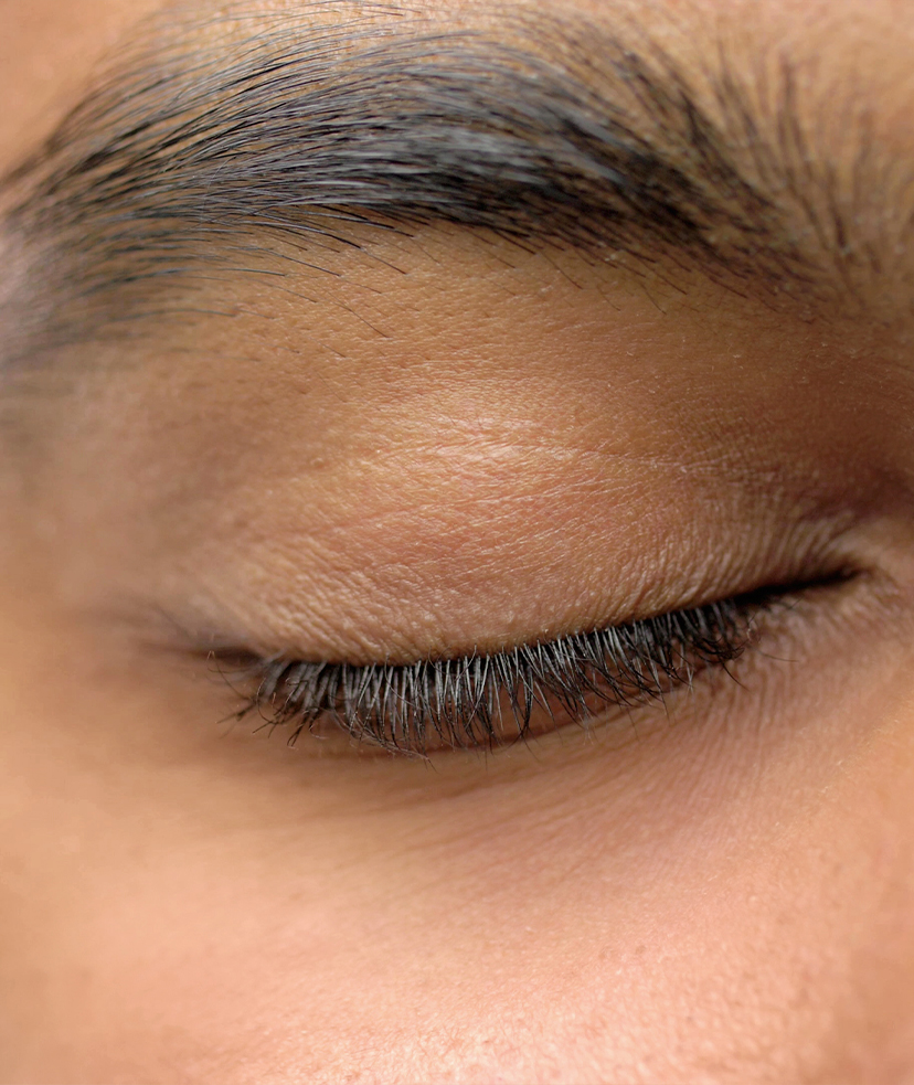 Photo of a woman's closed eye