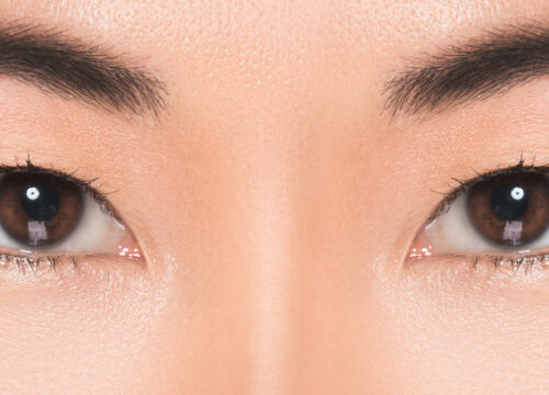 Photo of a woman's brown eyes