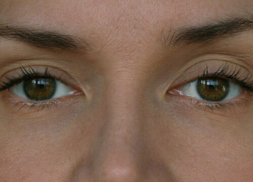 Photo of a woman's face with focus on her eyes