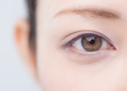 Photo of a woman's brown eye